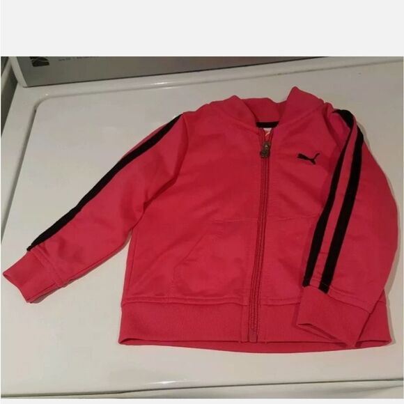 Little Girls PUMA Jacket Pink Size 18 Months - Picture 1 of 4